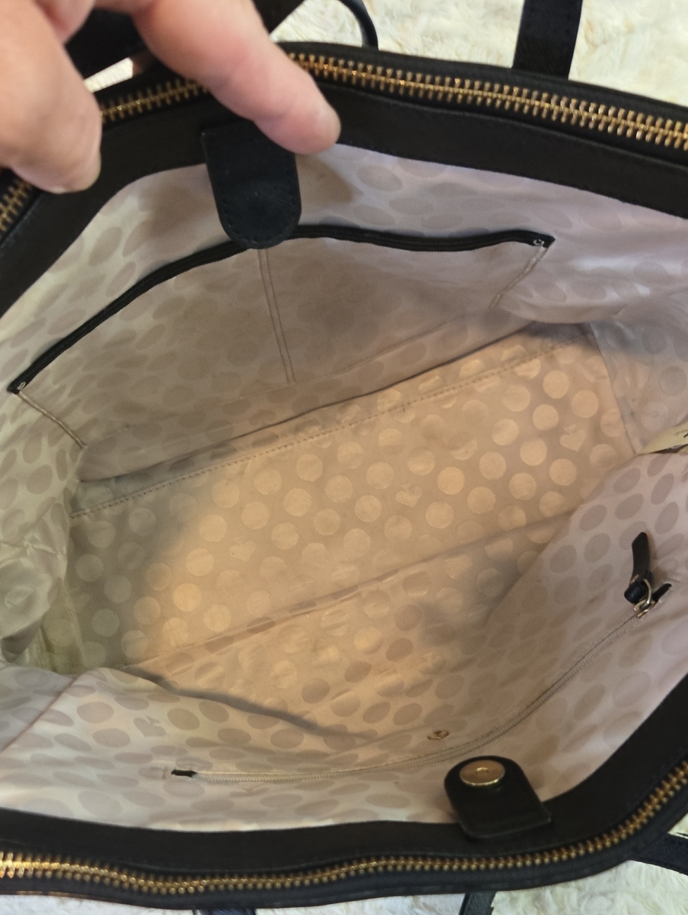Kate Spade New York Black Saffiano Leather Tote - Picture 5 of 9